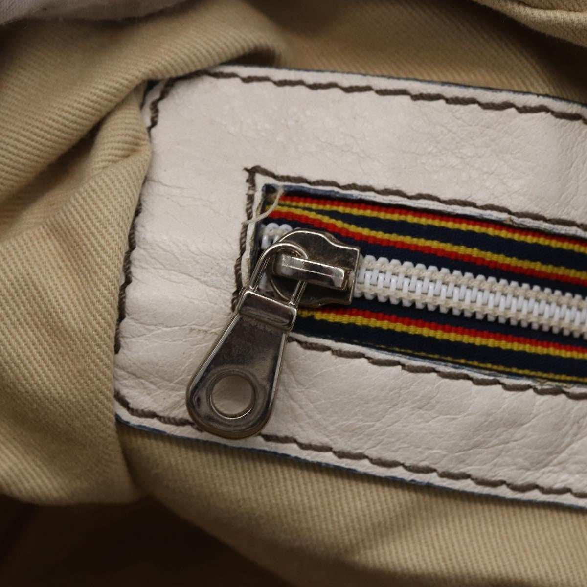 Chloe Handbag Leather, White, Leather, Handbag