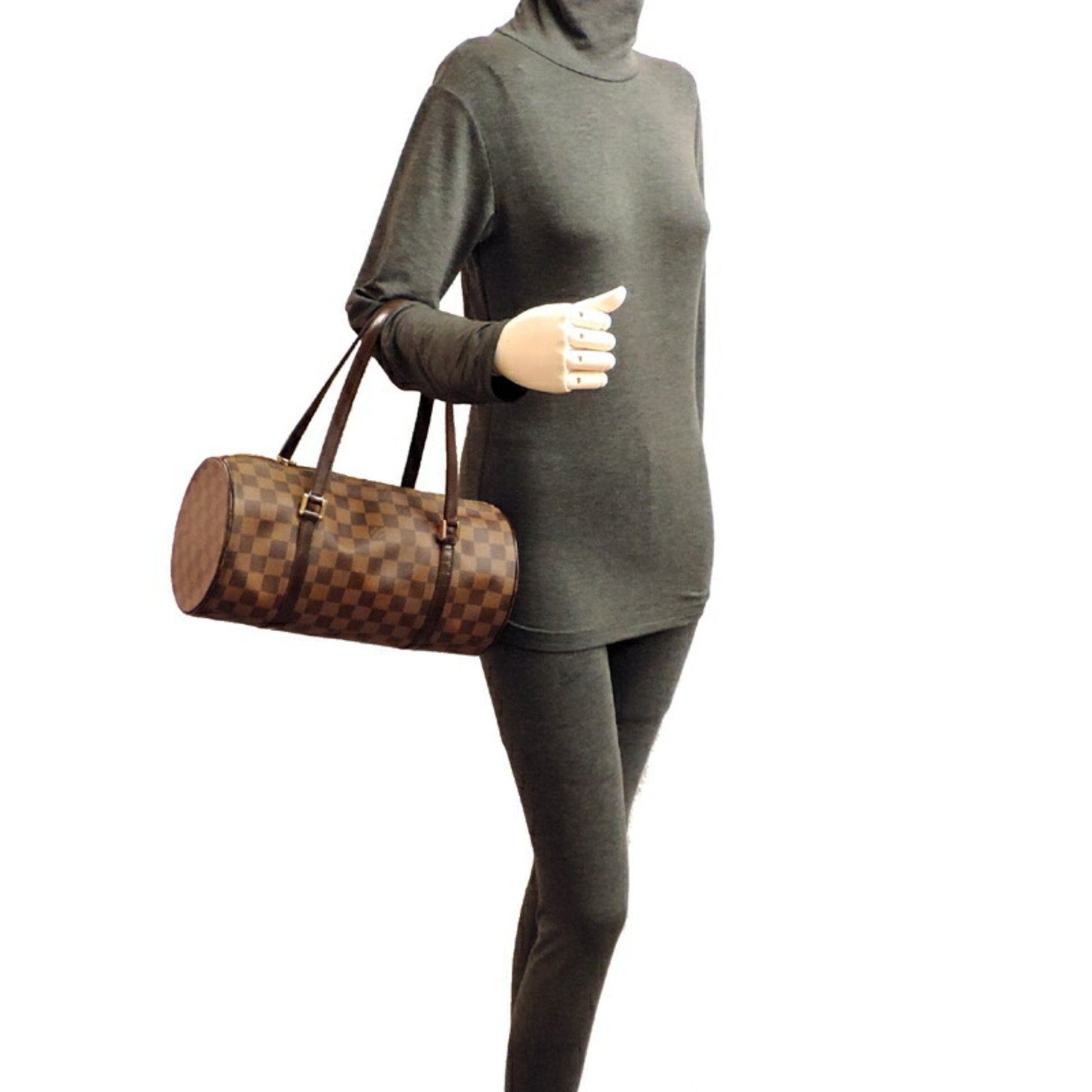 Louis Vuitton Papillon 30, Brown, Canvas, shoulder