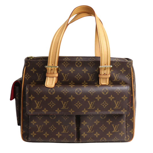 Louis Vuitton Multipli Cité, Brown, Canvas, shoulder
