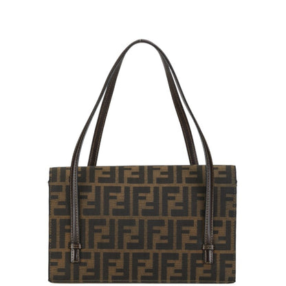 Fendi Zucca, Brown, Canvas, handbag