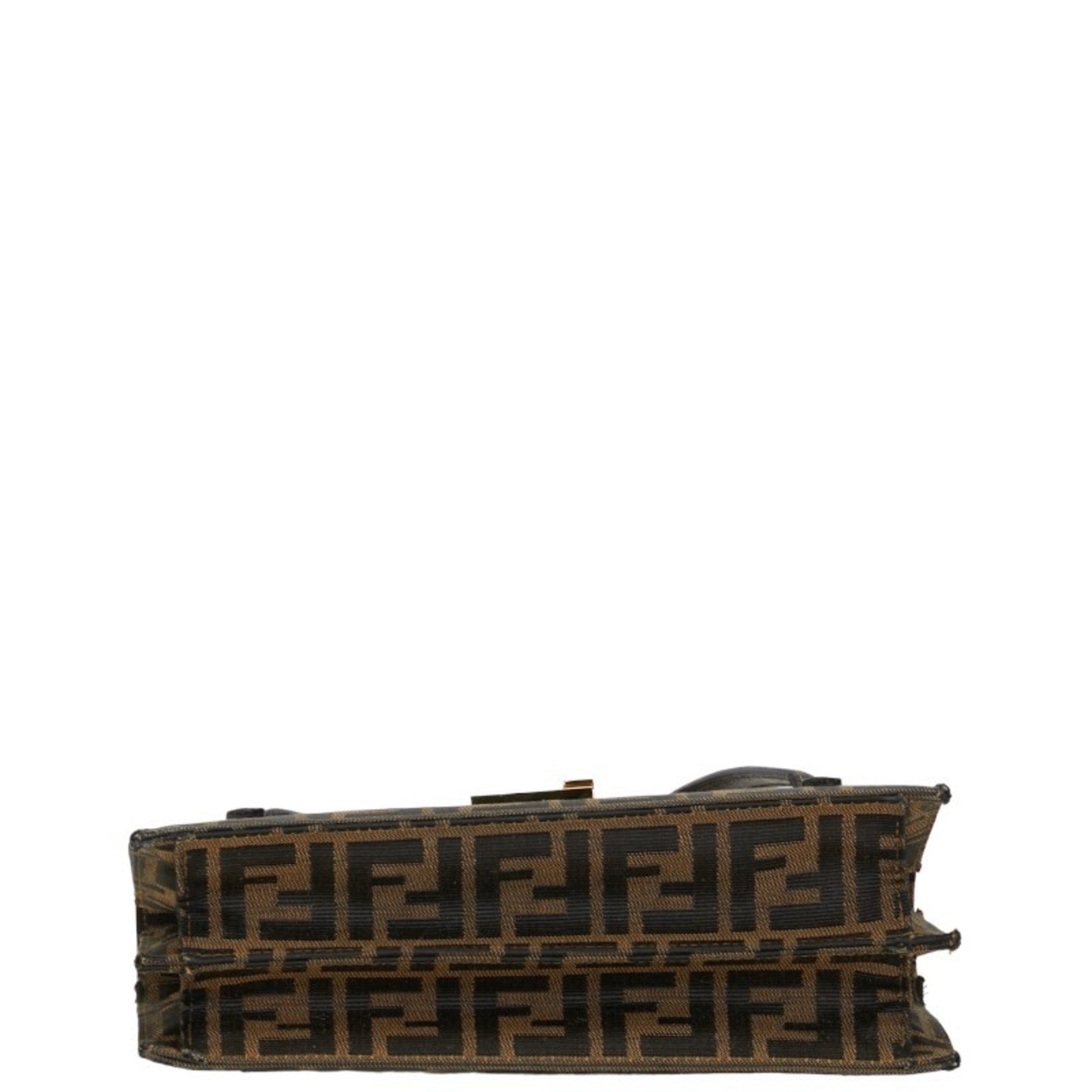 Fendi Zucca, Brown, Canvas, handbag