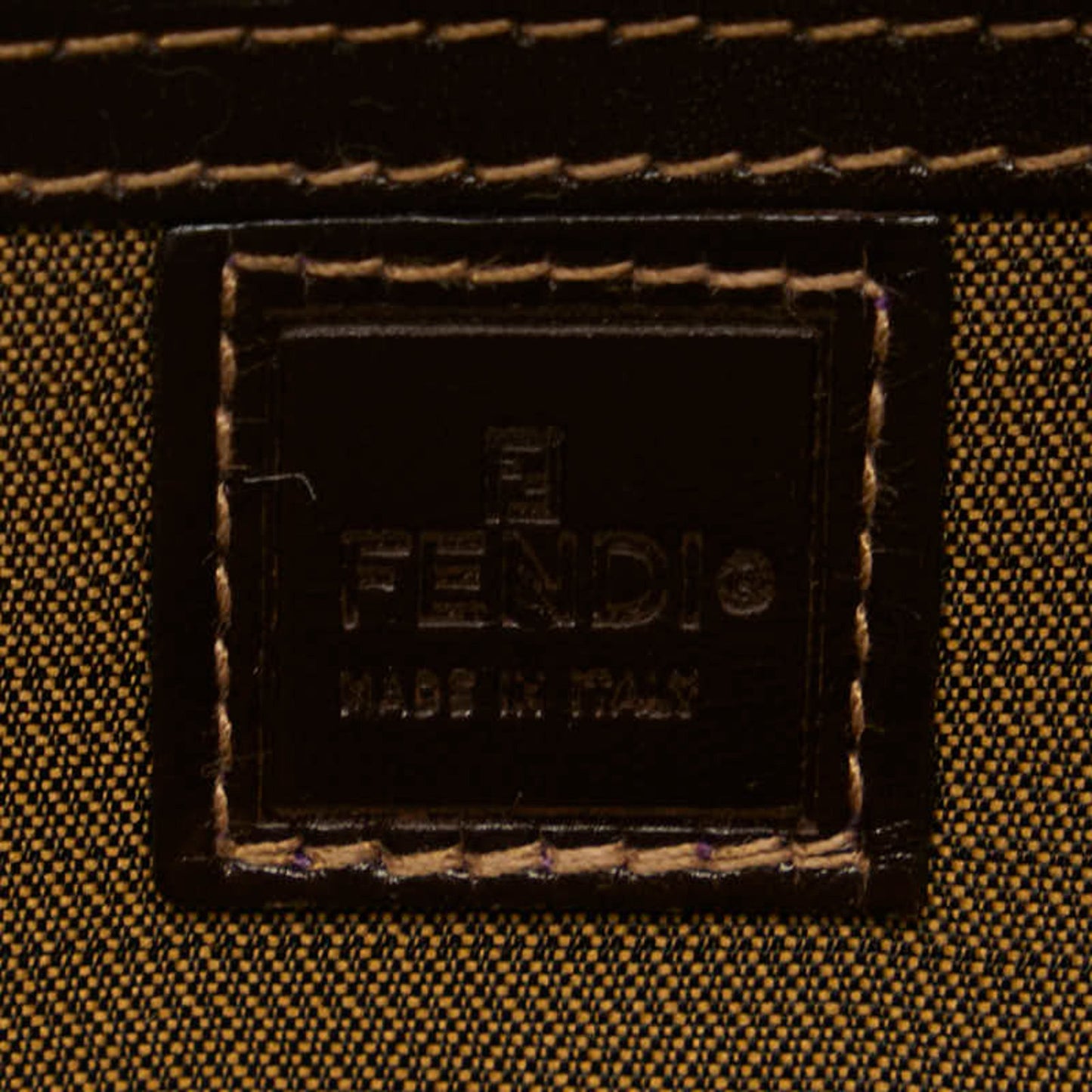 Fendi Zucca, Brown, Canvas, handbag