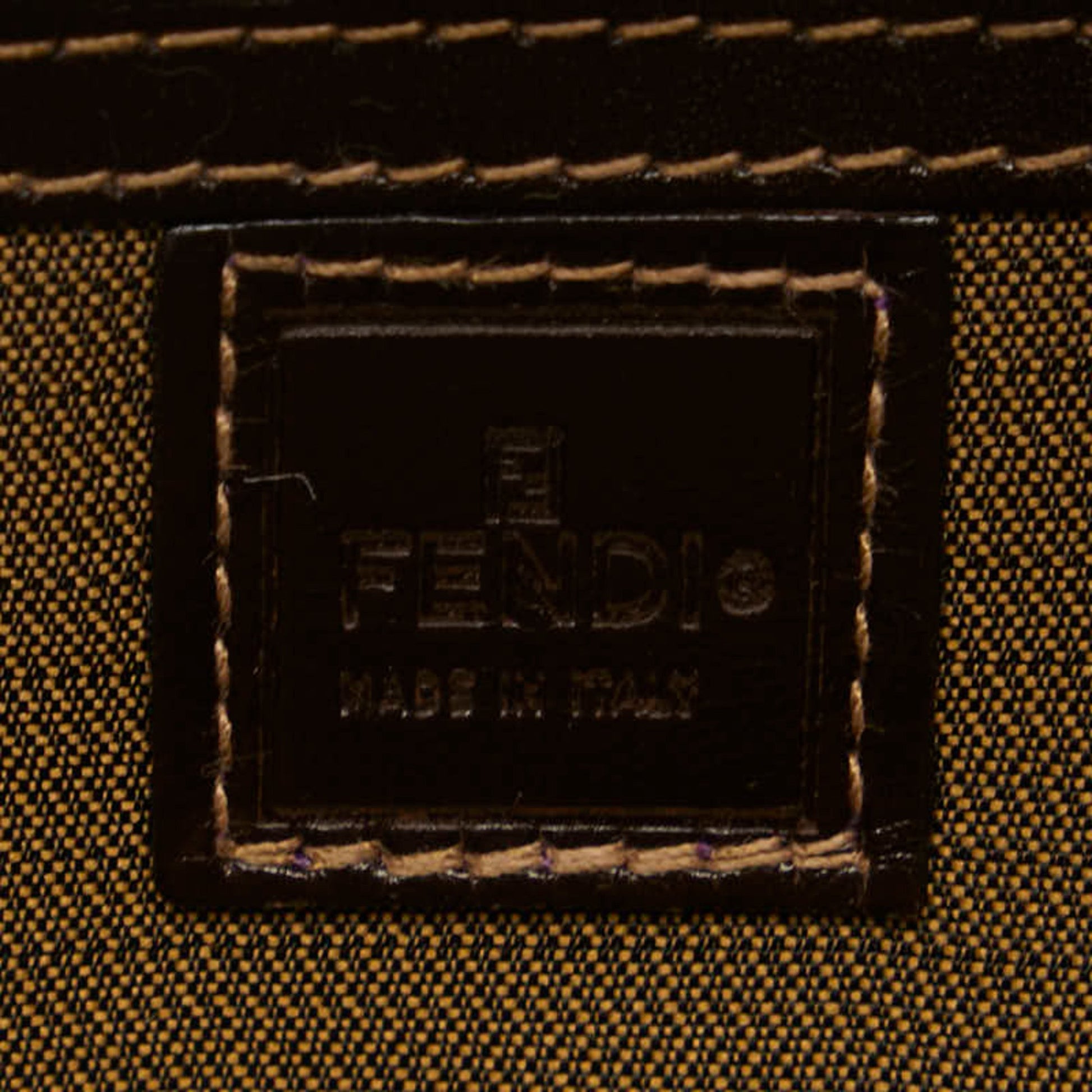 Fendi Zucca, Brown, Canvas, handbag
