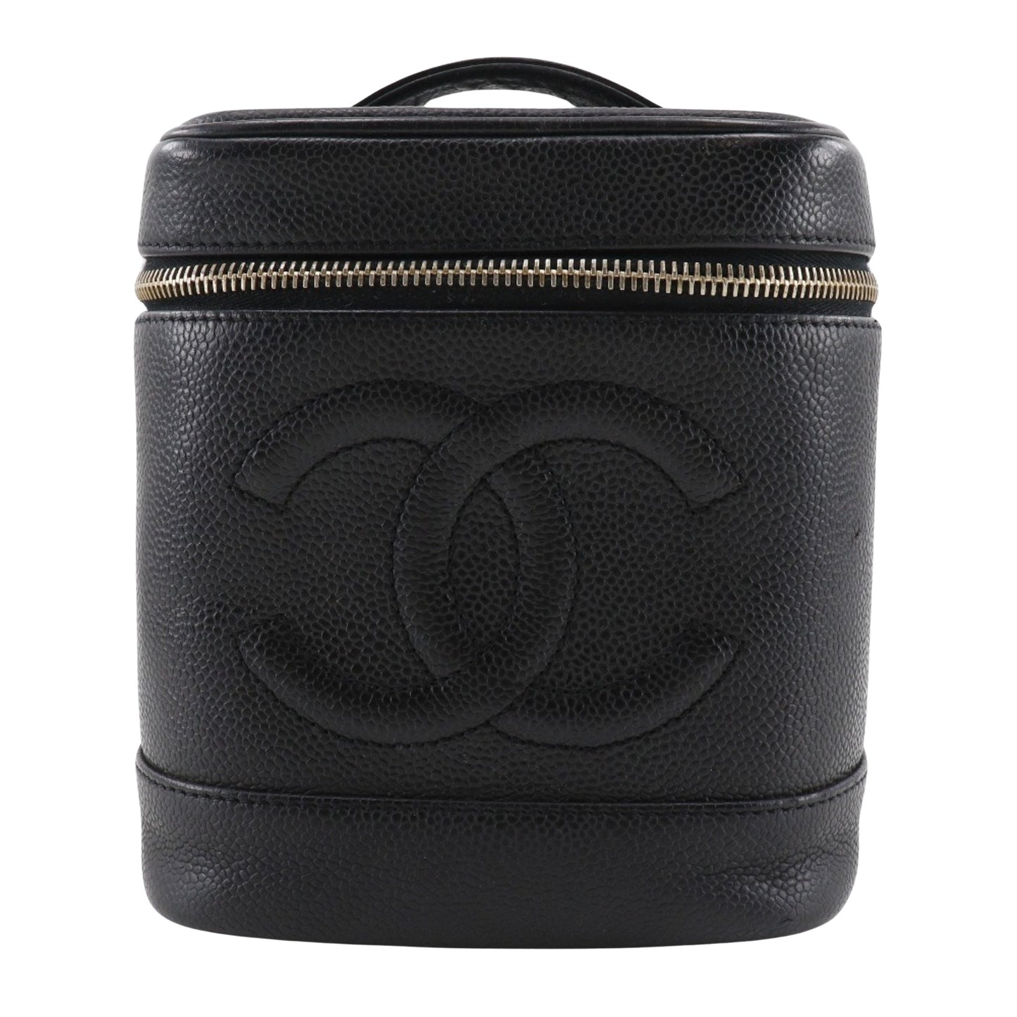 Chanel Vanity, Black, Leather, clutch