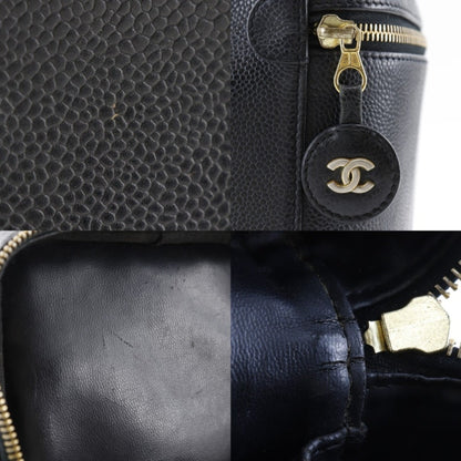 Chanel Vanity, Black, Leather, clutch