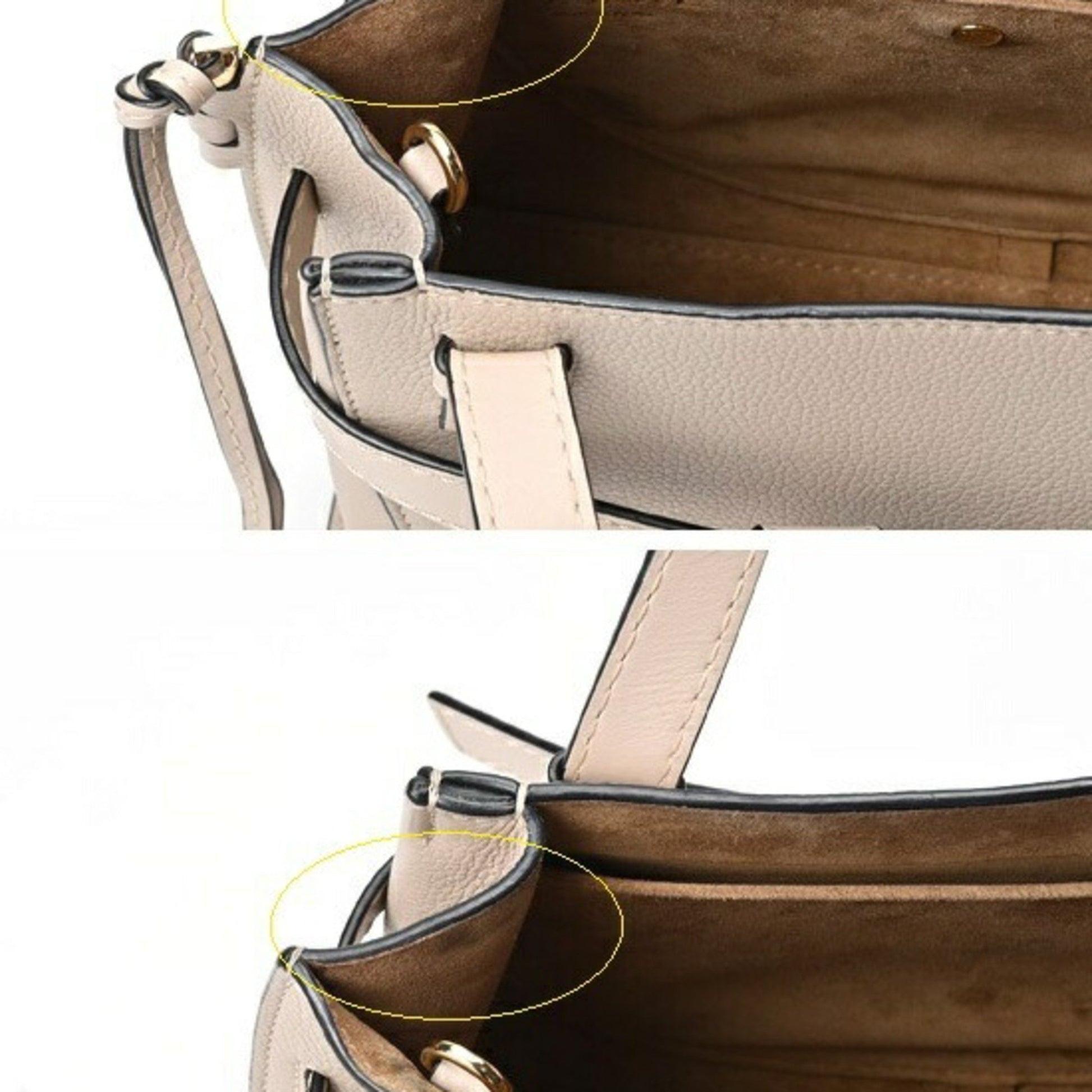 Loewe Gate Top Handle, Beige, Leather, handbag