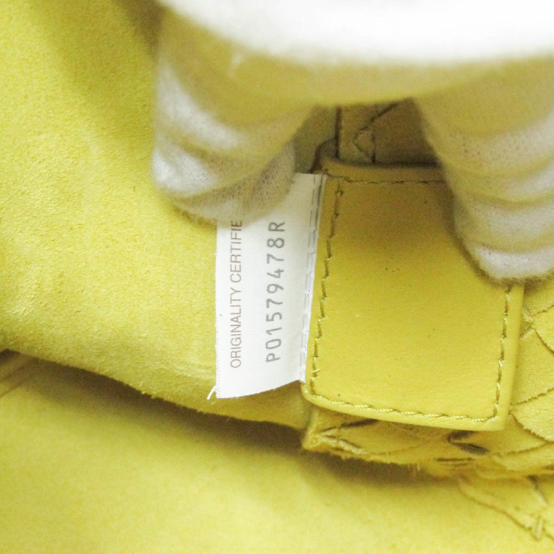 Bottega Veneta Intrecciato, Yellow, Leather, backpack