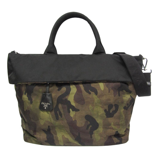Prada Reversible, Multicolour, Canvas, tote