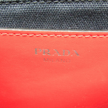 Prada Canapa, Navy, Leather, handbag