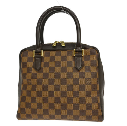 Louis Vuitton Brera Damier Ebene, Brown, Canvas, Handbag