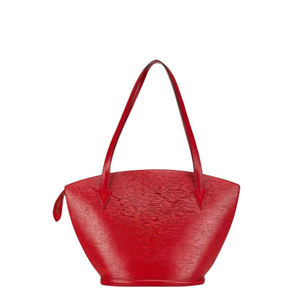 Louis Vuitton Saint Jacques, Red, Leather, shoulder
