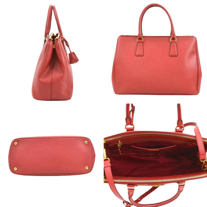 Prada Galleria, Red, Leather, shoulder