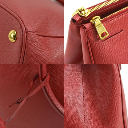 Prada Galleria, Red, Leather, shoulder