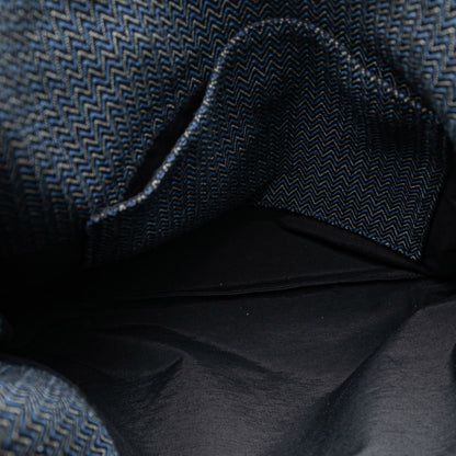 Hermès SAC DE PANSAGE, Blue, Canvas, shoulder