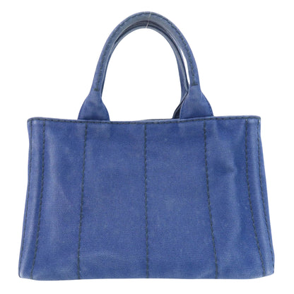 Prada Canapa, Blue, Canvas, tote