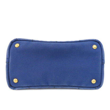 Prada Canapa, Blue, Canvas, tote