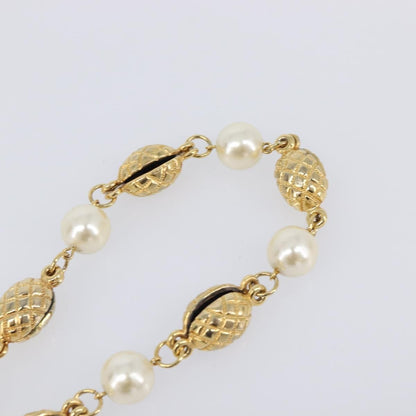 Chanel CC Necklace Faux Pearl and Metal, Gold, Metal, Necklace