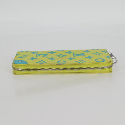 Louis Vuitton Zippy Wallet Vertical, Yellow, Canvas, wallet