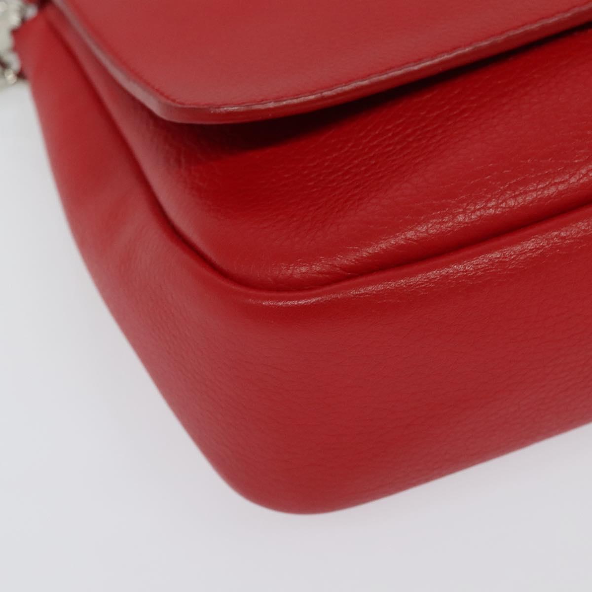 Louis Vuitton Parnassea, Red, Leather, shoulder