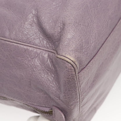 Balenciaga City, Purple, Leather, handbag