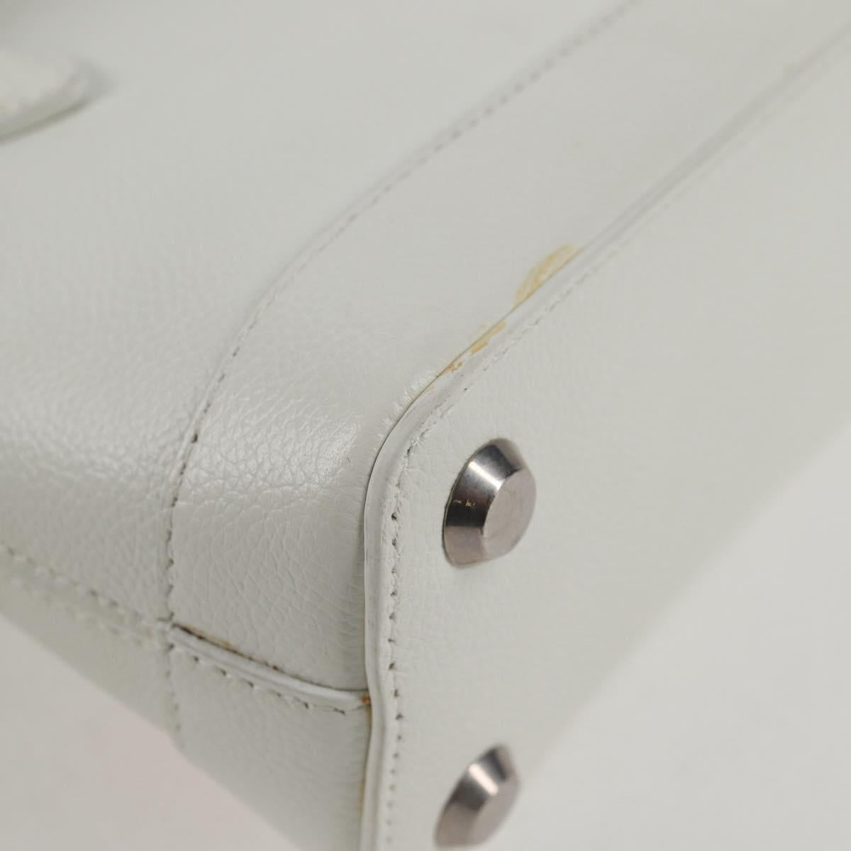 Balenciaga Ville Top Handle, White, Leather, handbag