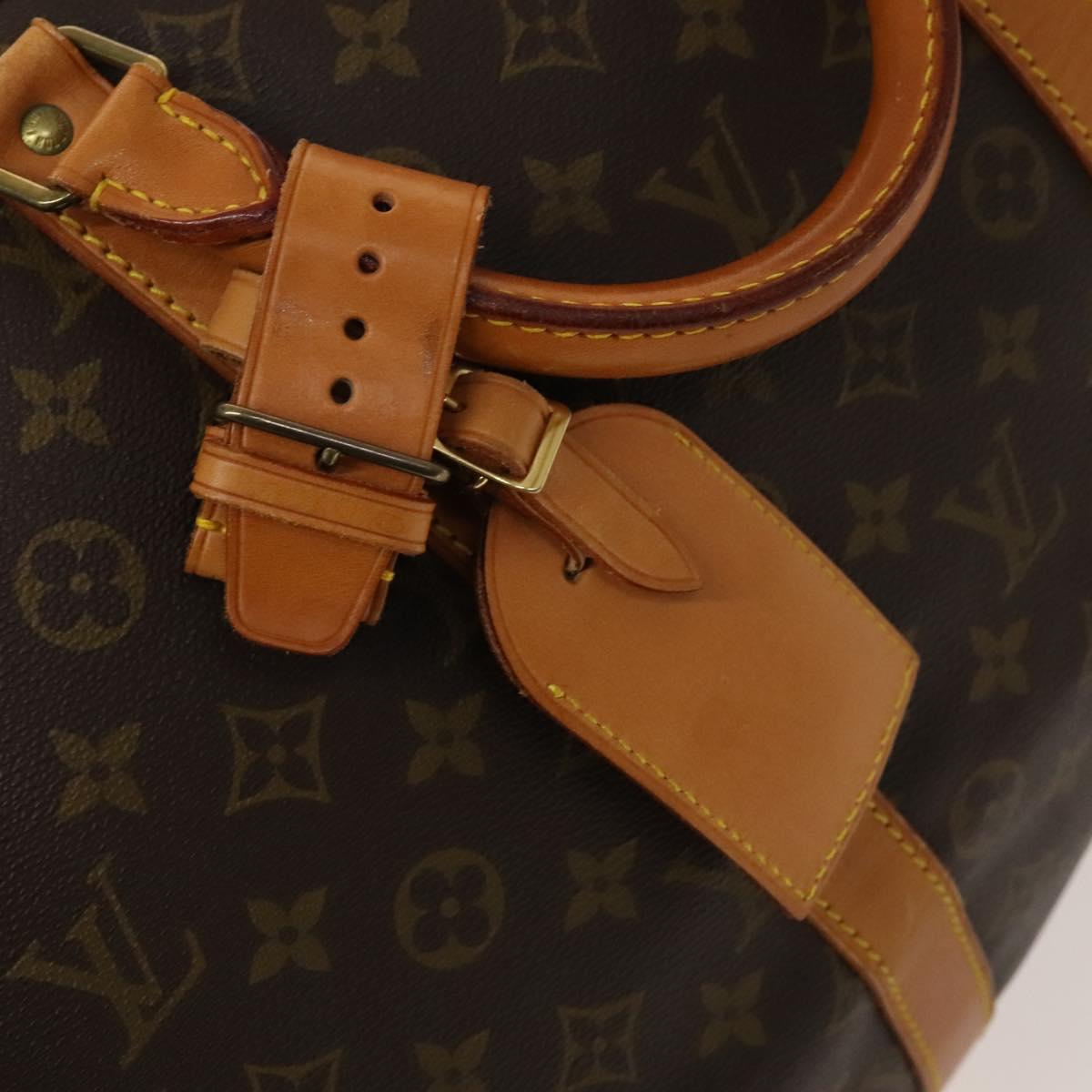 Louis Vuitton Keepall 55, Brown, Canvas, travel