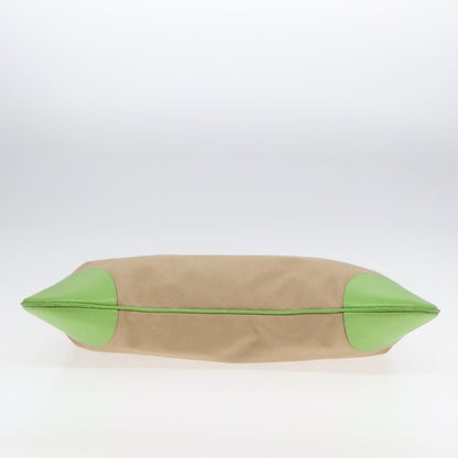 Prada Bowling, Beige, Canvas, shoulder