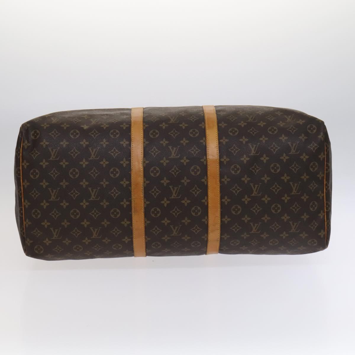 Louis Vuitton Keepall 60, Brown, Canvas, travel