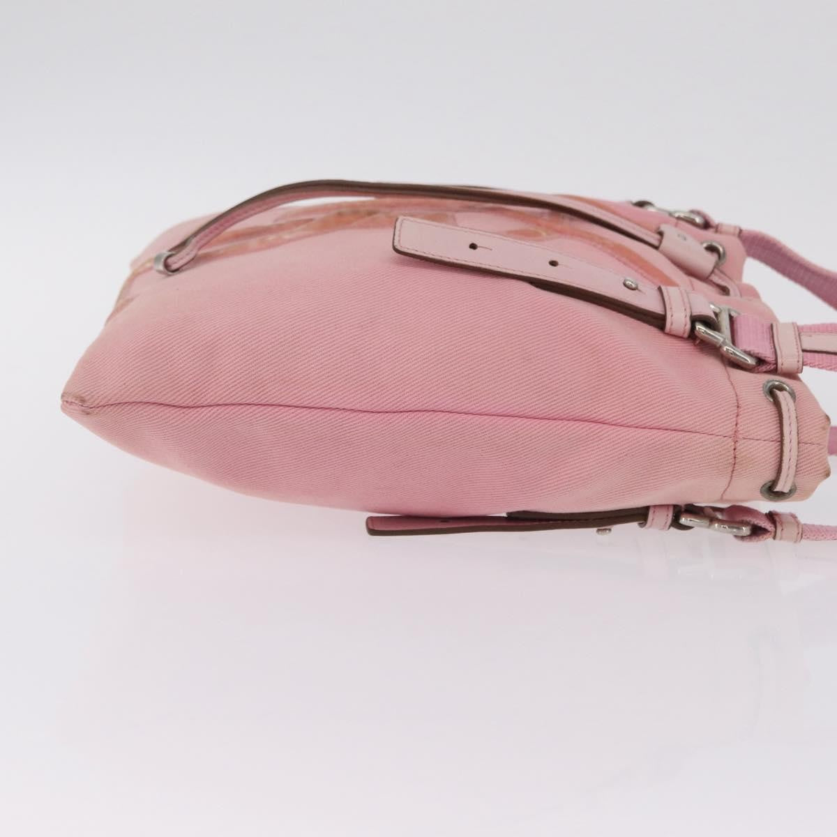Saint Laurent Kahala Drawstring Canvas, Pink, Canvas, Tote Bag