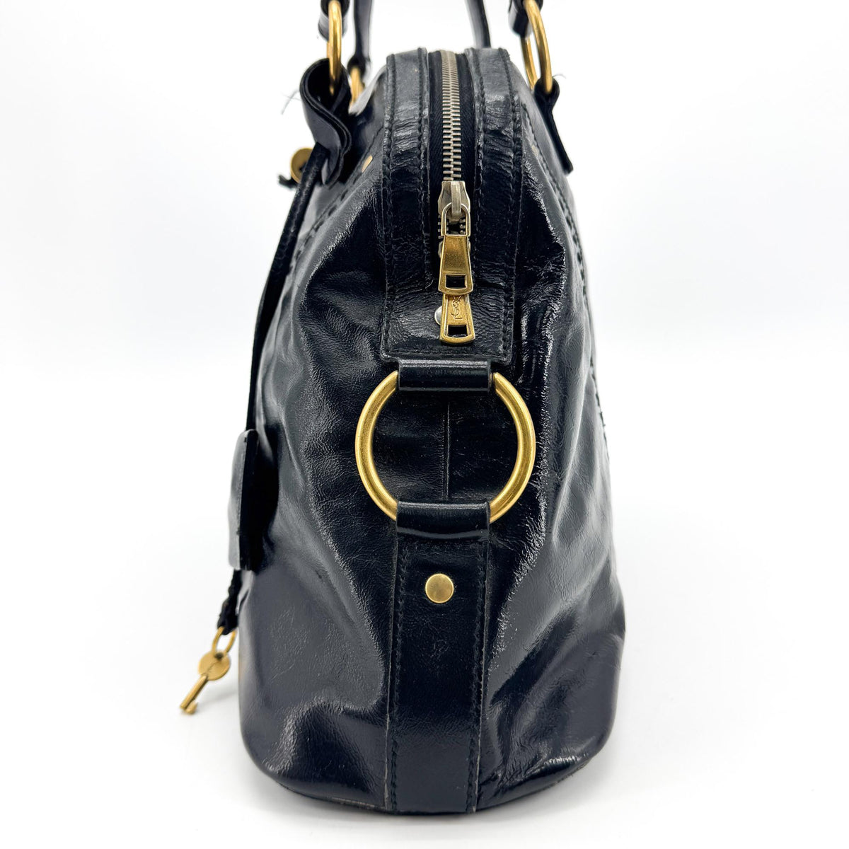 Saint Laurent Muse Patent, Black, Patent Leather, Shoulder Bag