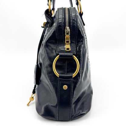 Saint Laurent Muse Patent, Black, Patent Leather, Shoulder Bag
