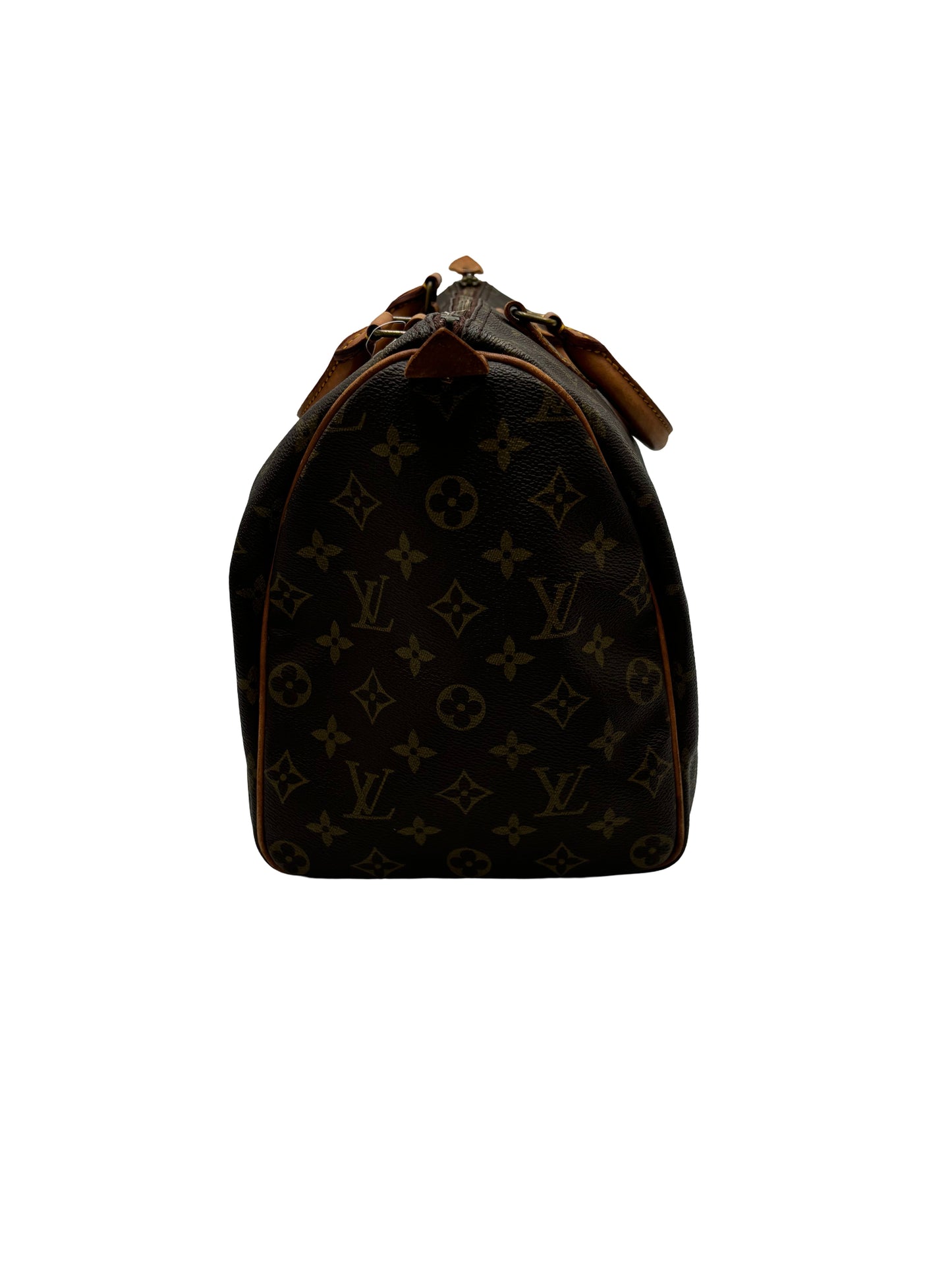 Louis Vuitton Speedy Monogram, Brown, Canvas, Handbag