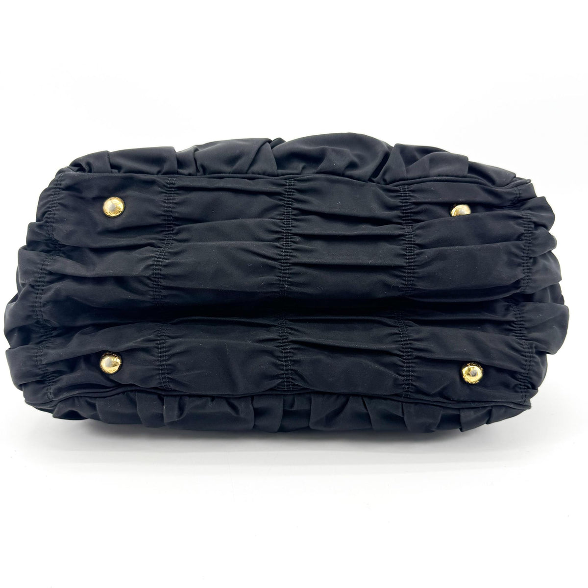 Prada Gaufre Convertible Tessuto, Black, Nylon, Tote Bag