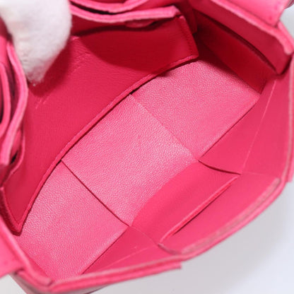 Bottega Veneta Cassette Maxi Intrecciato Leather, Pink, Leather, Crossbody Bag