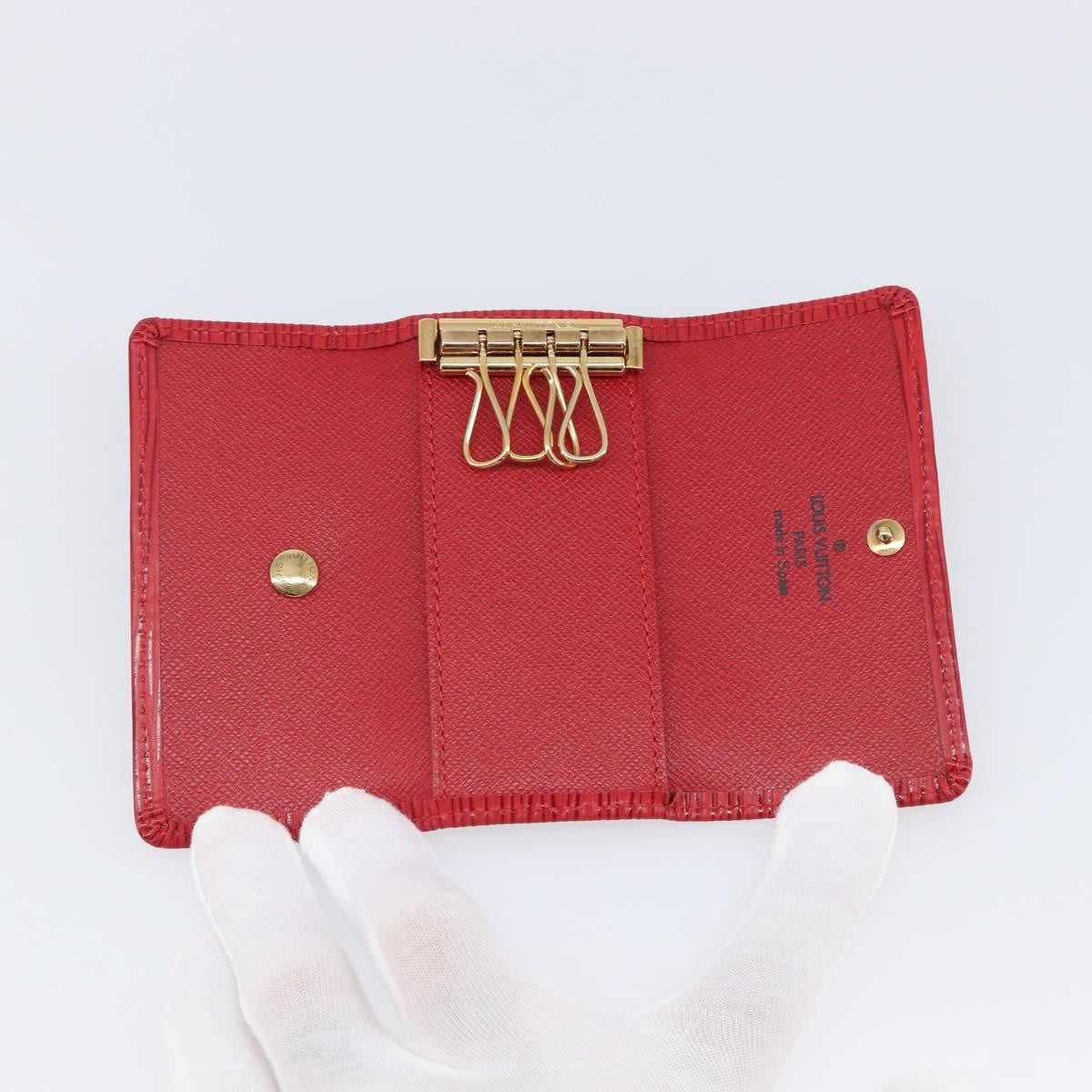 Louis Vuitton Multiclés 4 Cuir verni, Red, Leather, Wallet