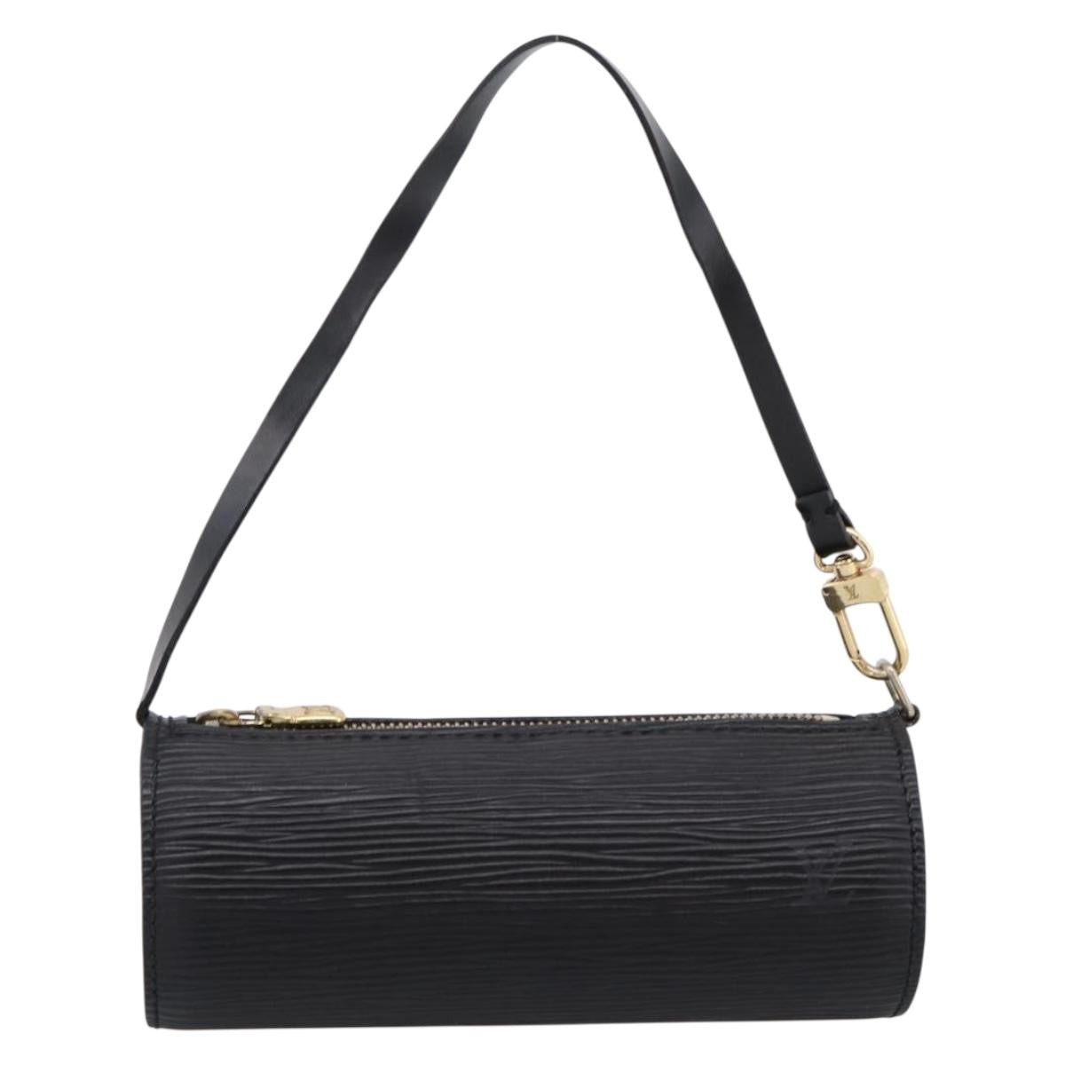 Louis Vuitton Soufflot Pochette Epi Leather, Black, Leather, Clutch