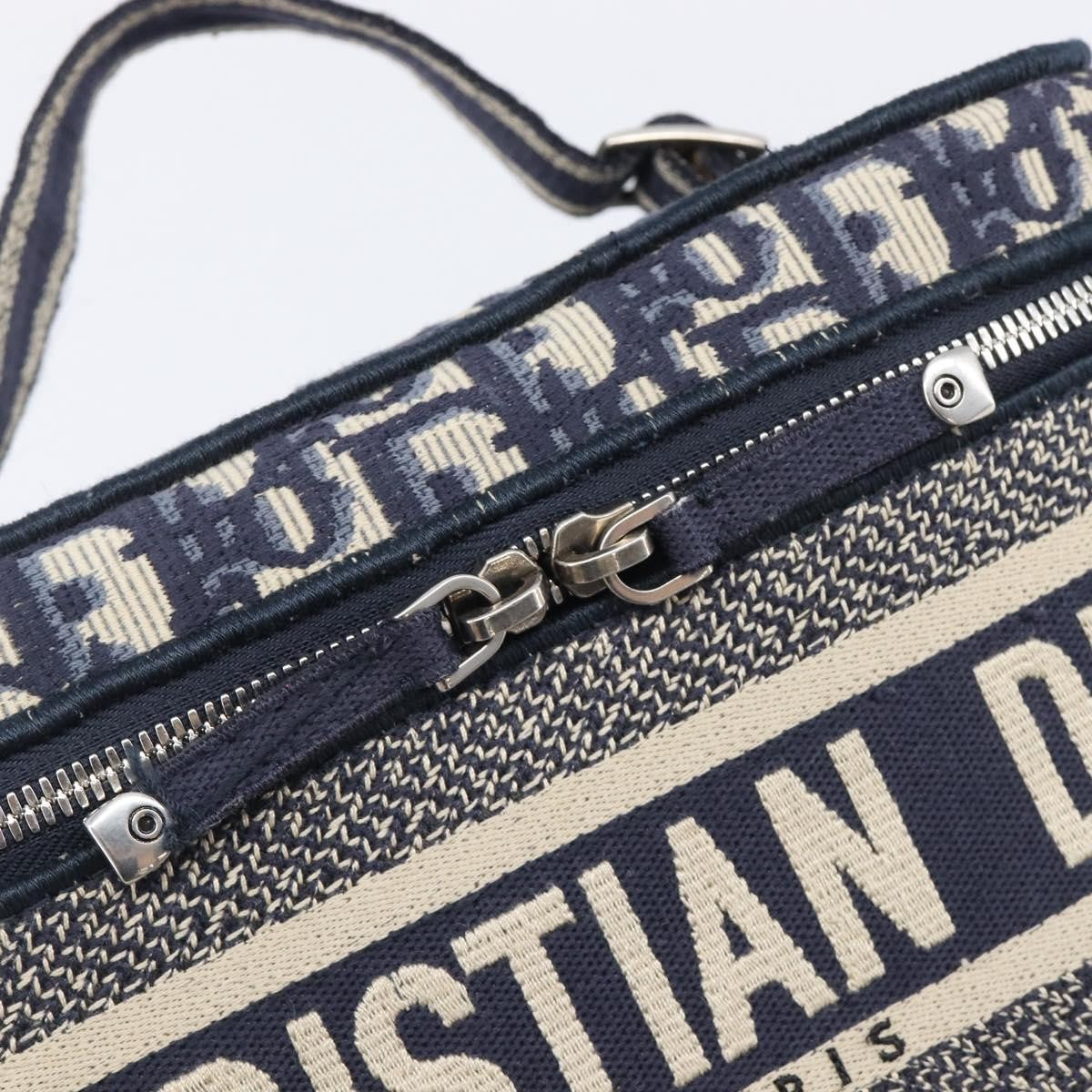 Christian Dior DiorTravel Vanity Case Oblique Canvas, Navy, Canvas, Handbag