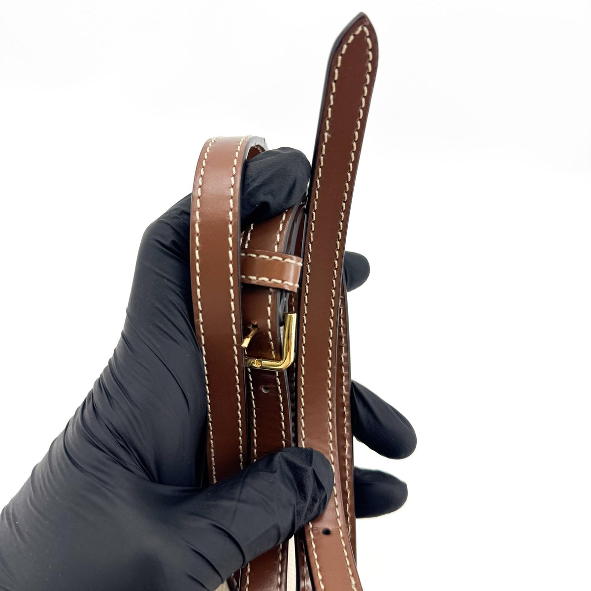 Burberry TB Shoulder Bag Canvas, Brown, Other, Shoulder Bag