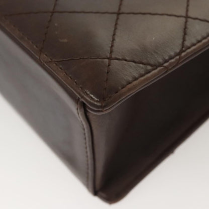 Chanel Coco Mark, Brown, Leather, handbag