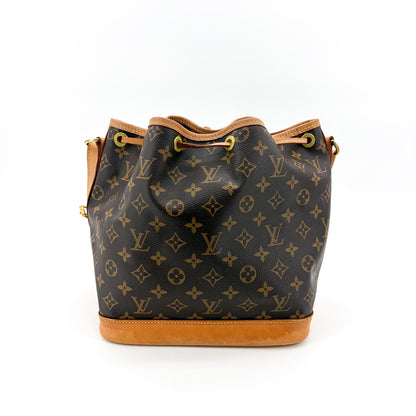 Louis Vuitton Noe Monogram Canvas, Brown, Canvas, Shoulder Bag