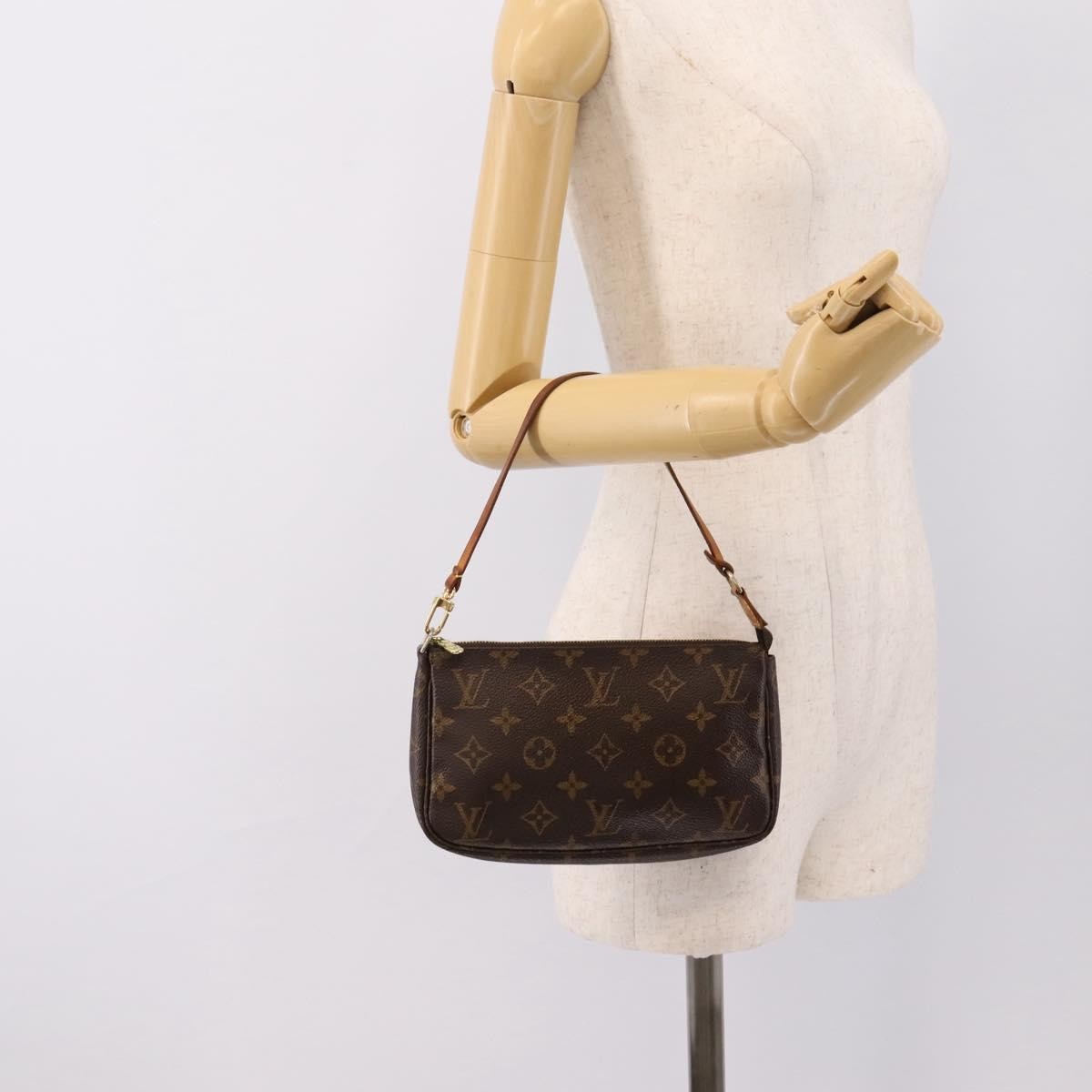 Louis Vuitton Pochette Accessoires NM Monogram Canvas, Brown, Canvas, Clutch