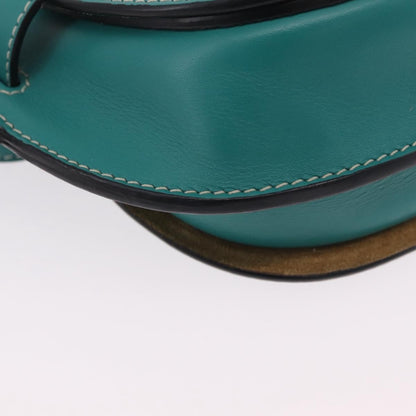 Loewe Gate Belt Leather, Green, Leather, Handbag