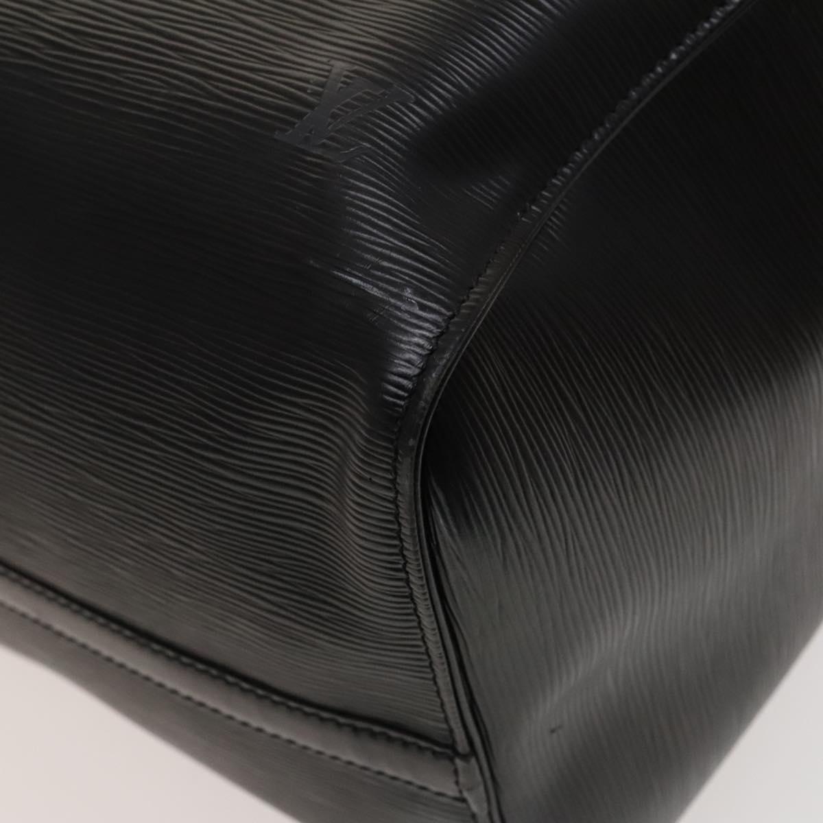 Louis Vuitton Keepall 50, Black, Leather, travel