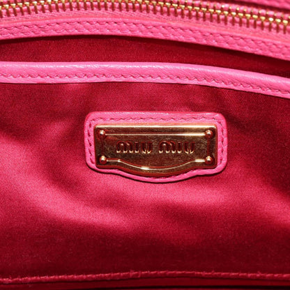 Miu Miu Vitello, Pink, Leather, tote