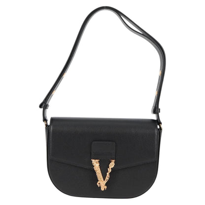 Versace Medusa, Black, Leather, shoulder