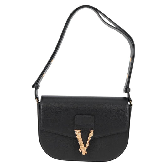 Versace Medusa, Black, Leather, shoulder