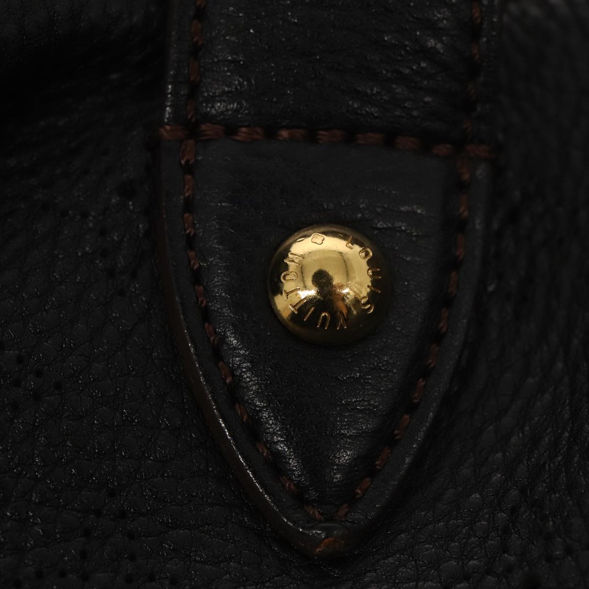 Louis Vuitton XL, Black, Leather, handbag