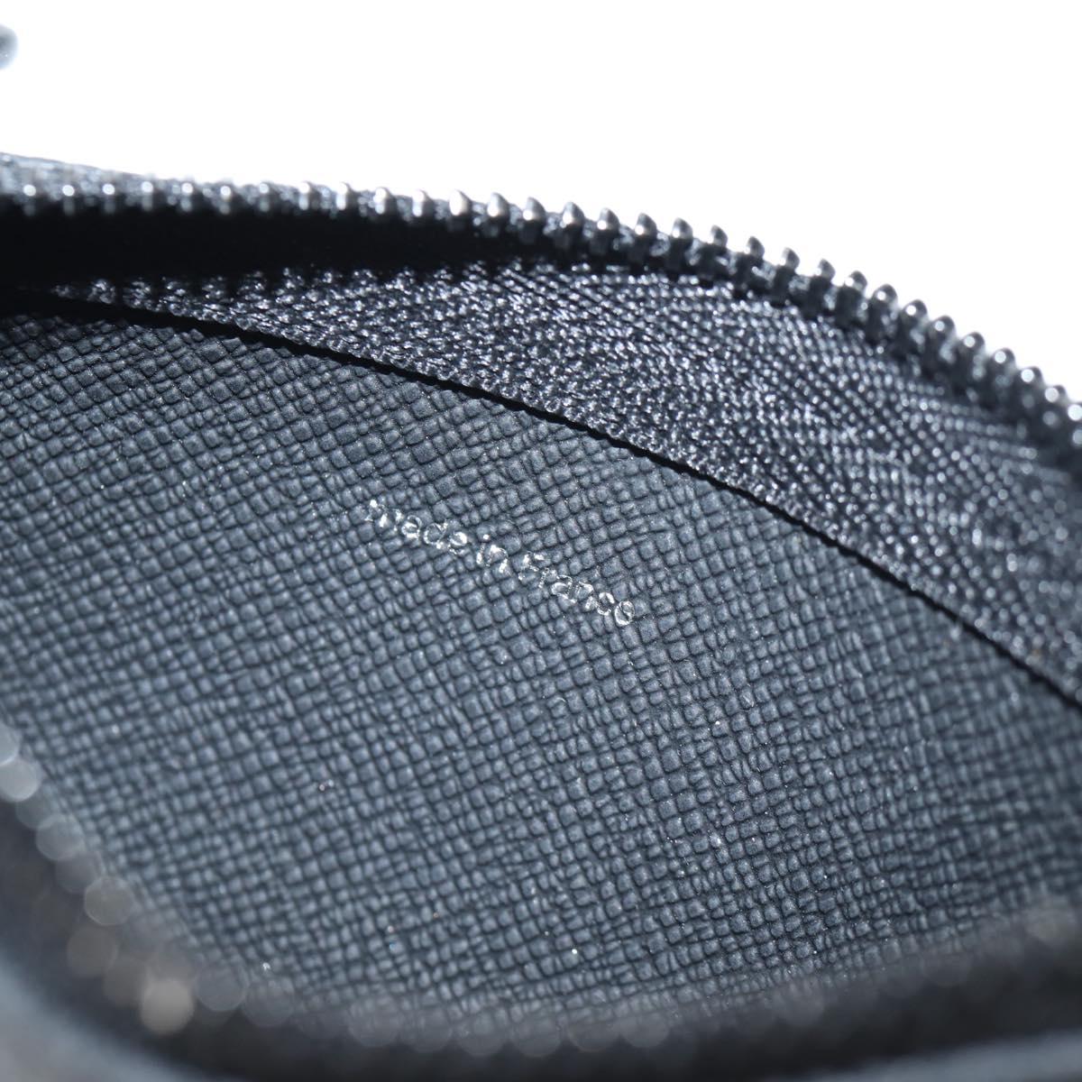 Louis Vuitton Pochette Clés, Black, Canvas, wallet