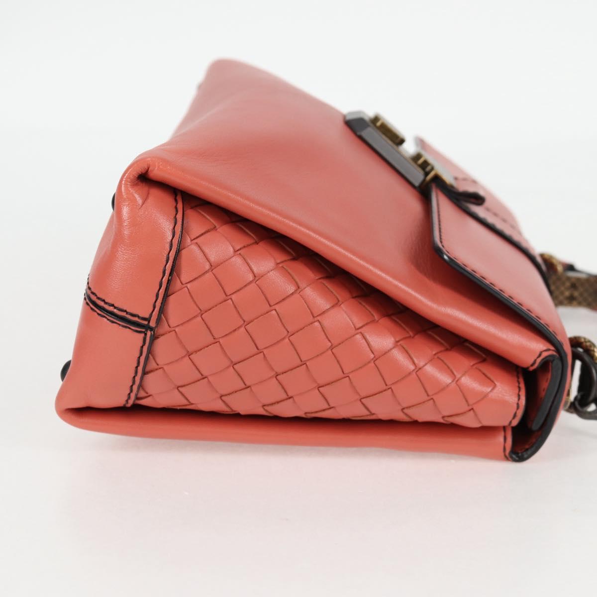 Bottega Veneta Piazza, Pink, Leather, handbag