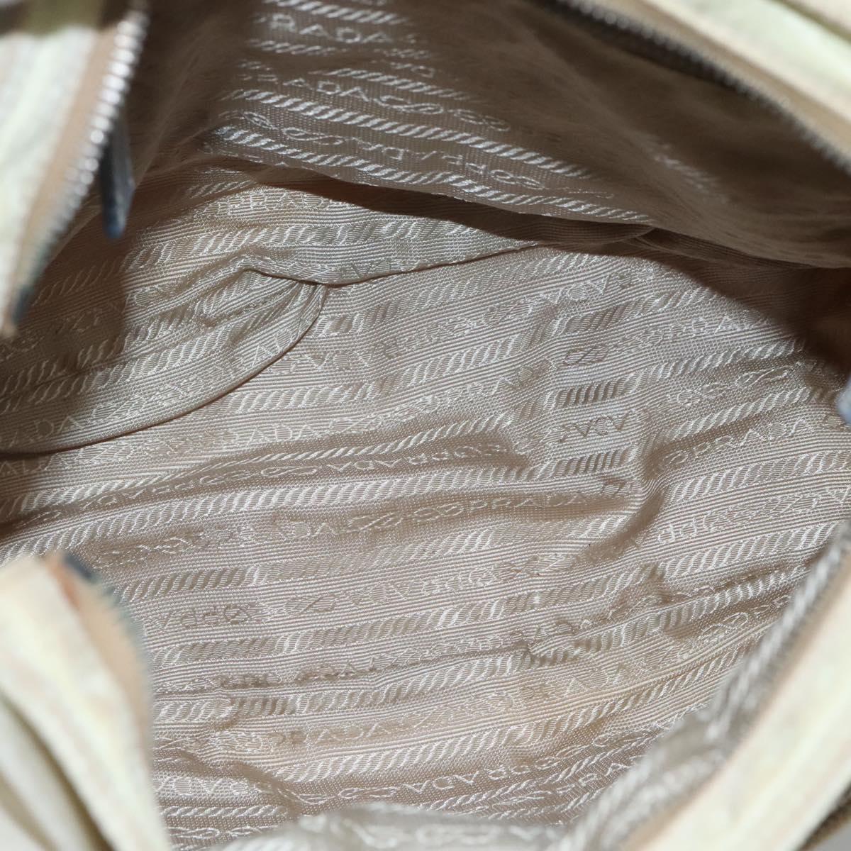 Prada Re-Nylon, Beige, Canvas, shoulder